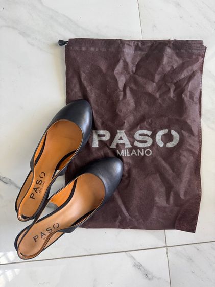 รองเท้าส้นสูง ดำ หนังแท้ UK 4 | EU 36 2/3 | US 5.5 อื่นๆ รองเท้า ส้นสูง PASO Milano
