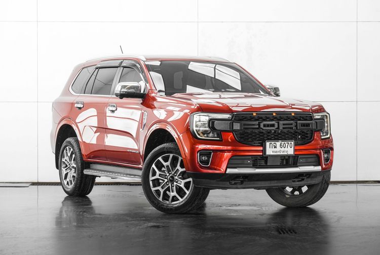 Ford Everest 2022 2.0 Titanium Plus Utility-car ดีเซล ไม่ติดแก๊ส เกียร์อัตโนมัติ ส้ม