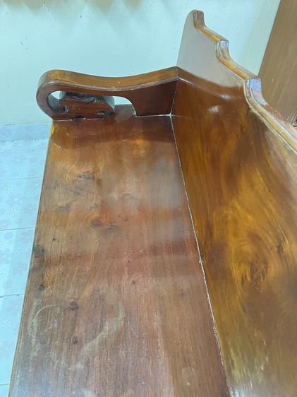 เก้าอี้ไม้สักยาว โซฟาไม้สักเก่า 60+ ปี รูปที่ 3