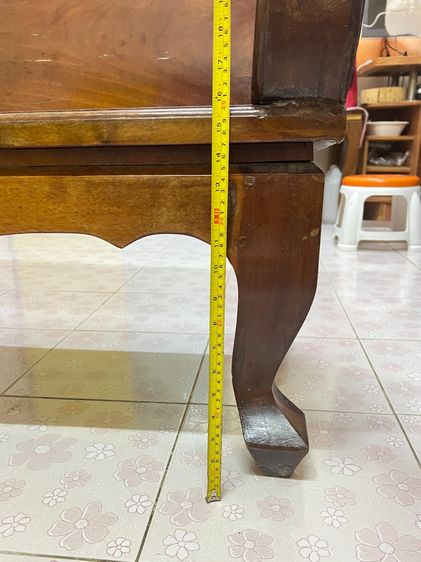 เก้าอี้ไม้สักยาว โซฟาไม้สักเก่า 60+ ปี รูปที่ 7