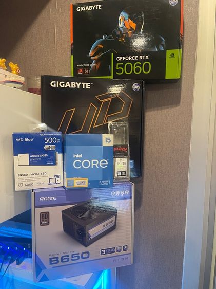 คอมประกอบยกชุด กล่องครบ