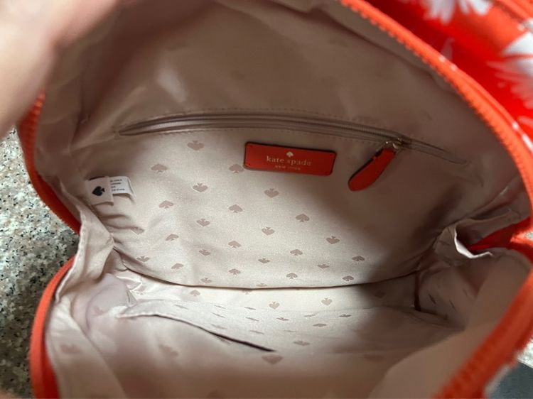 Kate Spade Karissa Nylon Medium Backpack Orange Floral  รูปที่ 5