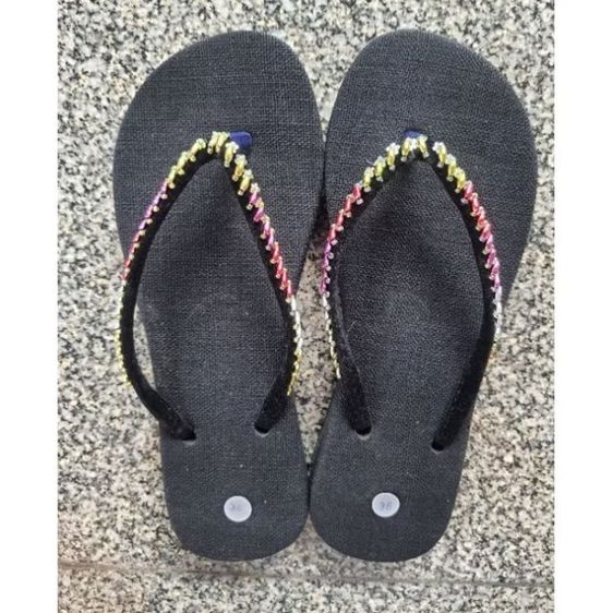 รองเท้าแตะ handmade ปักเลื่อม ปักลูกปัด 38 ไม่รวมส่ง คู่ละ 159 บาท รูปที่ 4