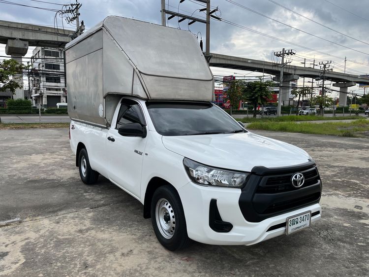 Toyota Hilux Revo 2021 2.4 Entry Pickup ดีเซล ไม่ติดแก๊ส เกียร์ธรรมดา ขาว รูปที่ 3
