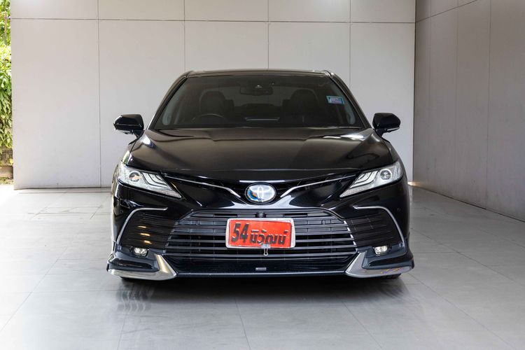 Toyota Camry 2022 2.5 HEV Premium Luxury Sedan ไฮบริด ไม่ติดแก๊ส เกียร์อัตโนมัติ ดำ รูปที่ 2