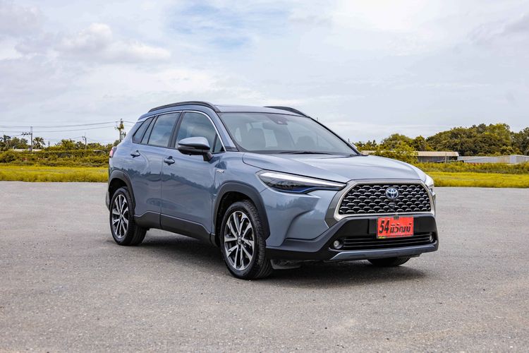 รถ Toyota Corolla Cross 1.8 Hybrid Premium Safety สี เทา