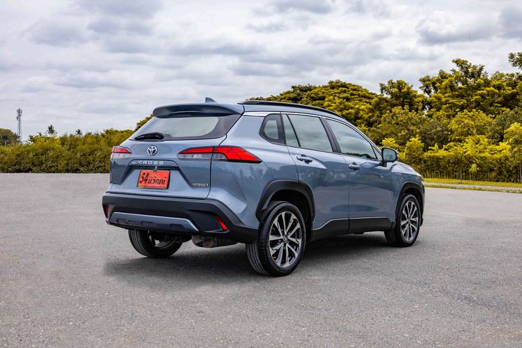 Toyota Corolla Cross 2021 1.8 Hybrid Premium Safety Utility-car ไฮบริด ไม่ติดแก๊ส เกียร์อัตโนมัติ เทา รูปที่ 4
