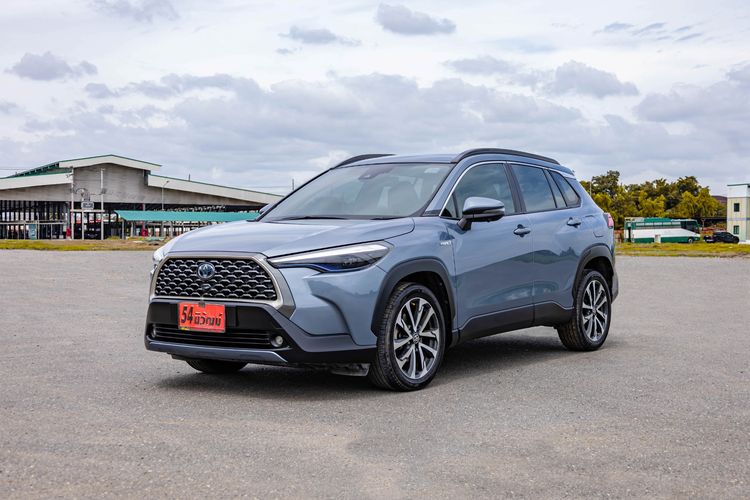 Toyota Corolla Cross 2021 1.8 Hybrid Premium Safety Utility-car ไฮบริด ไม่ติดแก๊ส เกียร์อัตโนมัติ เทา รูปที่ 3
