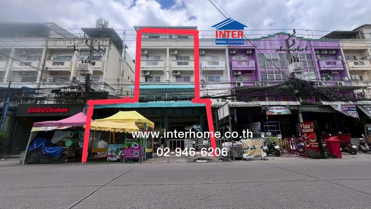 อาคารพาณิชย์ 5 ชั้น 80.8 ตร.ว. อาคารพาณิชย์ ซอยรังสิตภิรมย์ ติดมหาวิทยาลัยกรุงเทพ ถนนพหลโยธิน คลองหลวง ปทุมธานี