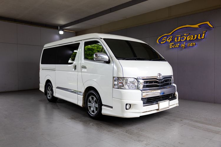 Toyota Ventury 2018 3.0 V Van ดีเซล ไม่ติดแก๊ส เกียร์อัตโนมัติ ขาว