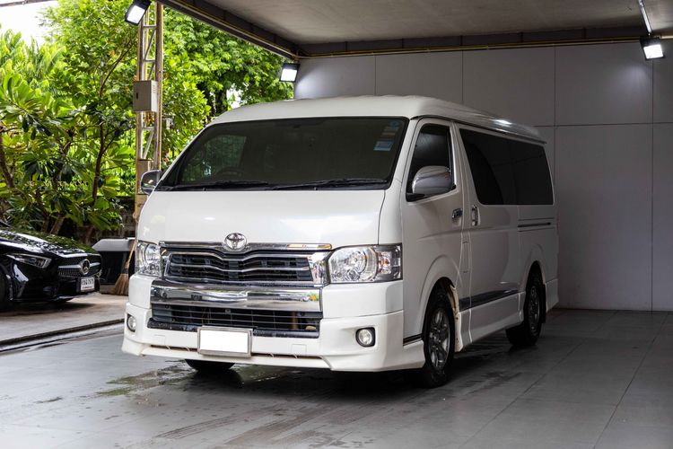 Toyota Ventury 2018 3.0 V Van ดีเซล ไม่ติดแก๊ส เกียร์อัตโนมัติ ขาว รูปที่ 3