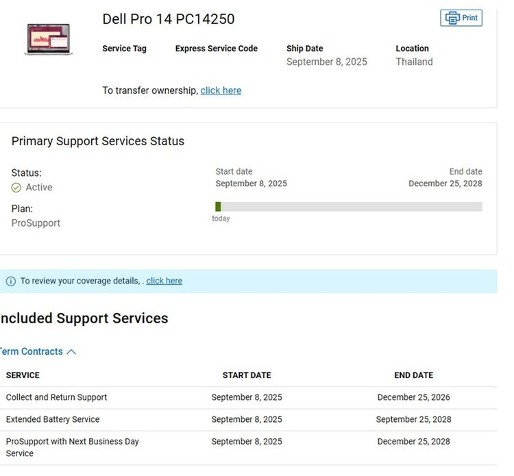 DELL Pro 14 PC14250 Ultra 7 255U SSD512GB RAM32GB Win11Pro คีย์ไฟ สินค้าใหม่ไม่แกะกล่อง สำหรับสายงานอาชีพ งาน AI ประกันศูนย์ รูปที่ 5