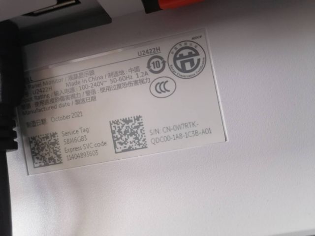 Dell Monitor Dell Monitor Ultra sharp U2422H 23.8 inch รูปที่ 5