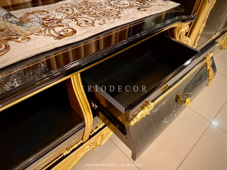 GRAND CASA EMPERADOR LUXURY BAROQUE EXCLUSIVE TV SHOWCASE ชุดตู้วางทีวี พร้อมตู้โชว์ (3ชิ้น) รุ่น แกรนด์ คาซ่า เอ็มเพอราโด รูปที่ 5