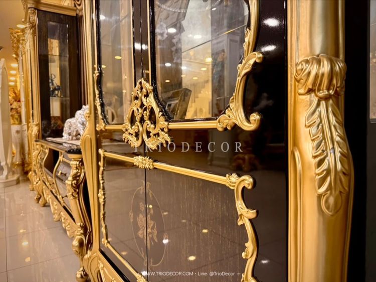 GRAND CASA EMPERADOR LUXURY BAROQUE EXCLUSIVE TV SHOWCASE ชุดตู้วางทีวี พร้อมตู้โชว์ (3ชิ้น) รุ่น แกรนด์ คาซ่า เอ็มเพอราโด รูปที่ 4