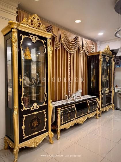 GRAND CASA EMPERADOR LUXURY BAROQUE EXCLUSIVE TV SHOWCASE ชุดตู้วางทีวี พร้อมตู้โชว์ (3ชิ้น) รุ่น แกรนด์ คาซ่า เอ็มเพอราโด รูปที่ 14