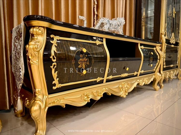 GRAND CASA EMPERADOR LUXURY BAROQUE EXCLUSIVE TV SHOWCASE ชุดตู้วางทีวี พร้อมตู้โชว์ (3ชิ้น) รุ่น แกรนด์ คาซ่า เอ็มเพอราโด รูปที่ 8