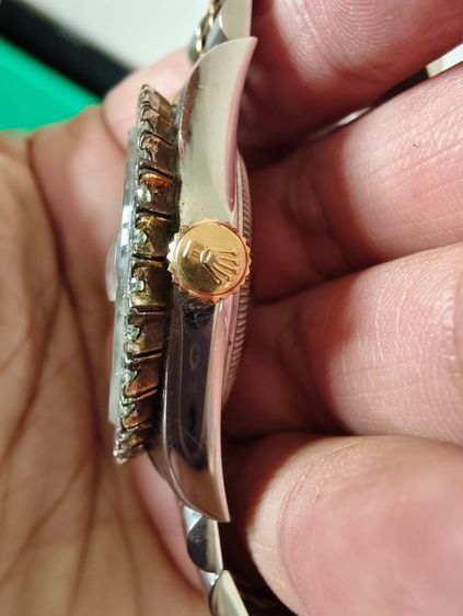 Rolex Datejust 36มม รุ่น16233 หน้าน้ำเงิน ล้อมเพชรแท้ สายJubilee แท้100 เปิดพิสูตรได้ รูปที่ 3