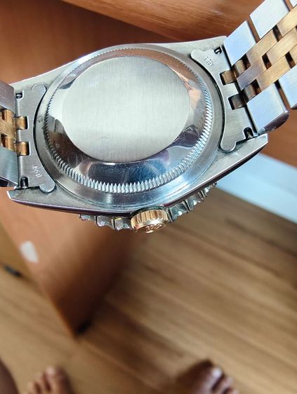 Rolex Datejust 36มม รุ่น16233 หน้าน้ำเงิน ล้อมเพชรแท้ สายJubilee แท้100 เปิดพิสูตรได้ รูปที่ 5