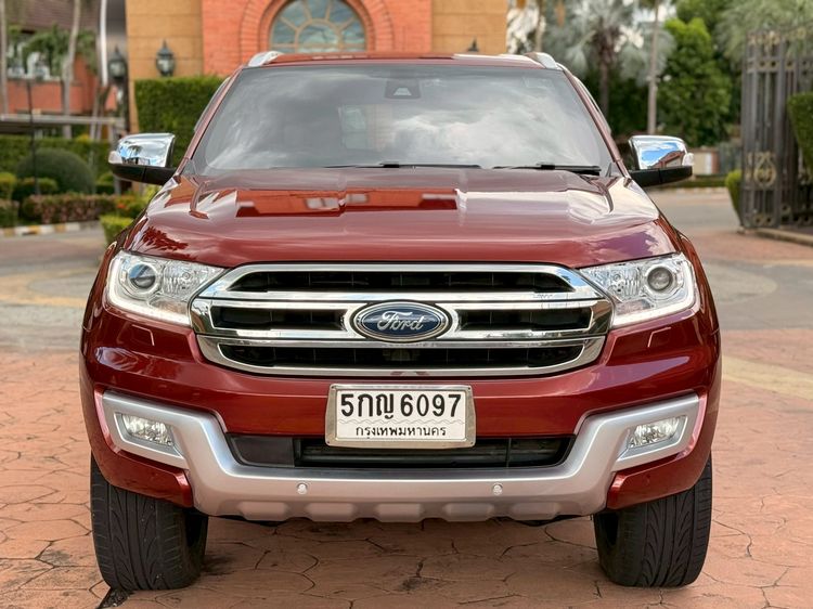 Ford Everest 2016 3.2 Titanium+ 4WD Navi Utility-car ดีเซล เกียร์อัตโนมัติ แดง รูปที่ 2
