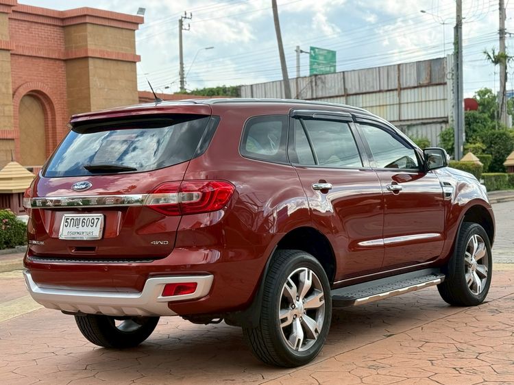 Ford Everest 2016 3.2 Titanium+ 4WD Navi Utility-car ดีเซล เกียร์อัตโนมัติ แดง รูปที่ 4