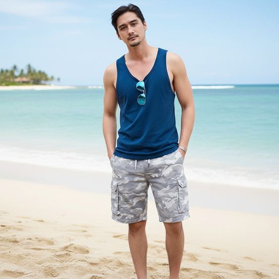 กางเกงขาสั้นคาโก้ George ป้ายห้อย รูปที่ 7