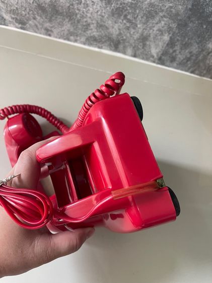 โทรศัพท์หมุน โบราณสีแดง เก่าสะสม รูปที่ 11