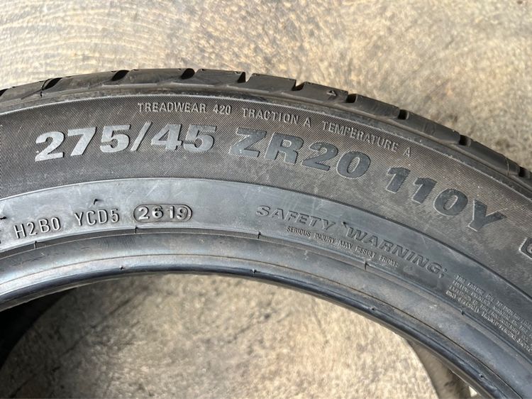 ยาง KUMHO 275 45 20 คู่ 3200 บาท ยางใหม่ค้างปี รูปที่ 2