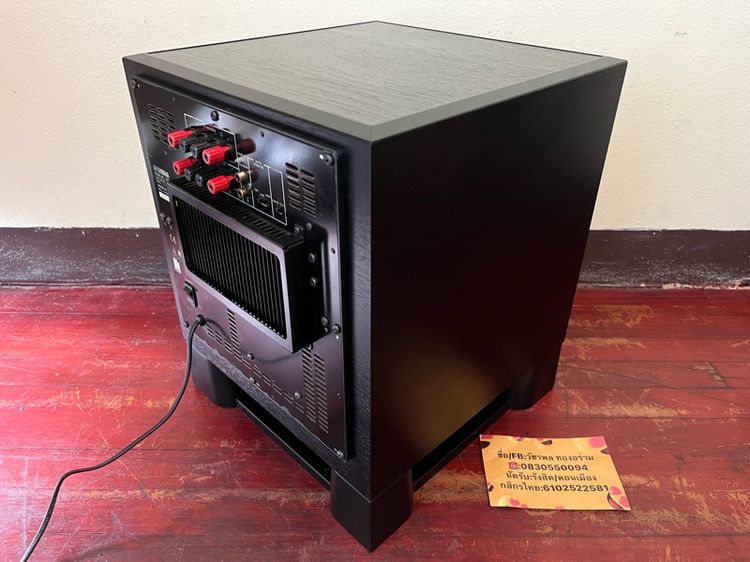 Yamaha Subwoofer YST-315 ลายไม้ดำ ดอก10นิ้ว ยิงลงพื้น เสียงดีครับ  สภาพใหม่ เดิมๆโรงงาน น็อตไม่ขยับ รูปที่ 8