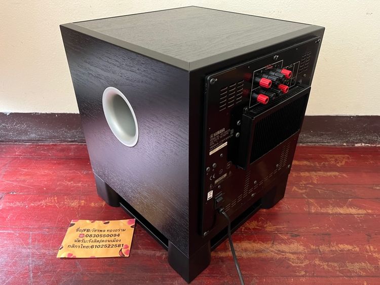 Yamaha Subwoofer YST-315 ลายไม้ดำ ดอก10นิ้ว ยิงลงพื้น เสียงดีครับ  สภาพใหม่ เดิมๆโรงงาน น็อตไม่ขยับ รูปที่ 6