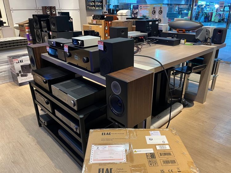 ELAC DBR-62 มือ1 รูปตัวอย่างถ่ายจากตัวโชว์ ตัวที่ขายเป็นของใหม่ ในกล่องไม่เคยแกะครับ พร้อมใบประกัน1ปี ร้านปิยะนัส สีดำลายไม้สวยๆ รูปที่ 4