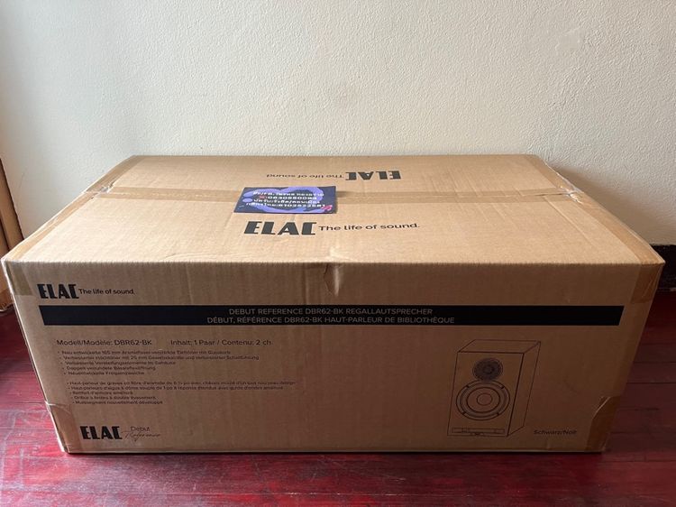 ELAC DBR-62 มือ1 รูปตัวอย่างถ่ายจากตัวโชว์ ตัวที่ขายเป็นของใหม่ ในกล่องไม่เคยแกะครับ พร้อมใบประกัน1ปี ร้านปิยะนัส สีดำลายไม้สวยๆ รูปที่ 9