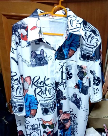 เสื้อสวย ๆ ใส่สบาย ๆ มีหลายลาย เนื้อผ้าไหมอิตาลี ใส่ได้เลยไม่ยับ ไม่ต้องรีด รูปที่ 3
