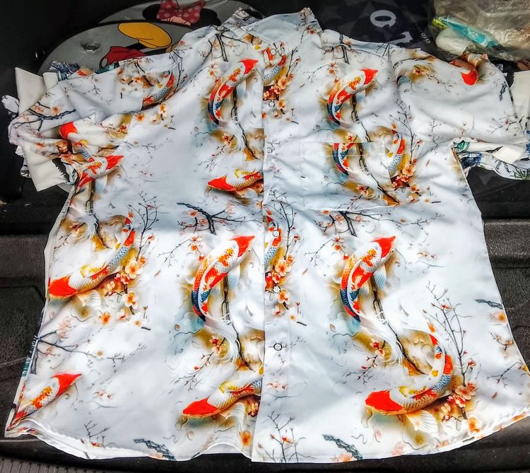 เสื้อสวย ๆ ใส่สบาย ๆ มีหลายลาย เนื้อผ้าไหมอิตาลี ใส่ได้เลยไม่ยับ ไม่ต้องรีด รูปที่ 7