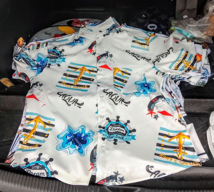 เสื้อสวย ๆ ใส่สบาย ๆ มีหลายลาย เนื้อผ้าไหมอิตาลี ใส่ได้เลยไม่ยับ ไม่ต้องรีด รูปที่ 4