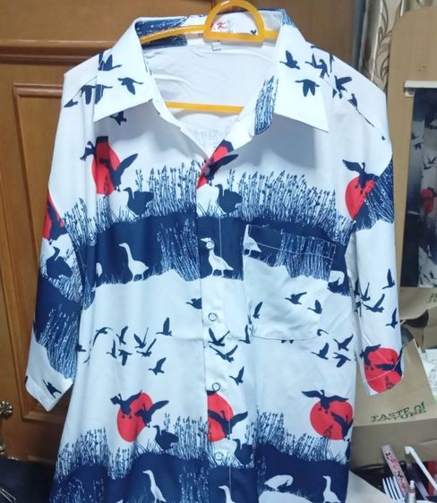 เสื้อสวย ๆ ใส่สบาย ๆ มีหลายลาย เนื้อผ้าไหมอิตาลี ใส่ได้เลยไม่ยับ ไม่ต้องรีด รูปที่ 2