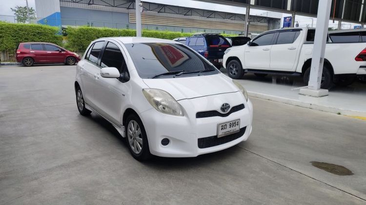 Toyota Yaris 2012 1.2 E Sedan เบนซิน ไม่ติดแก๊ส เกียร์อัตโนมัติ ขาว รูปที่ 3