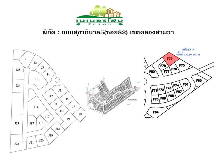 ขายที่ดินในหมู่บ้านเนเบอร์โฮม สุขาภิบาล5 รูปที่ 3