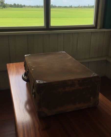 กระเป๋าเดินทาง หนังแท้ วินเทจ รูปที่ 2