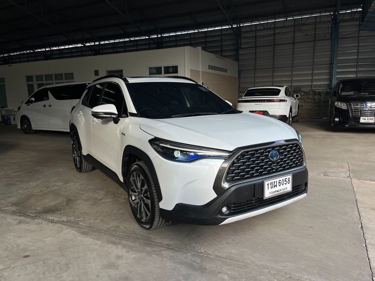Toyota Corolla Cross 2020 1.8 Hybrid Premium Safety Utility-car ไฮบริด ไม่ติดแก๊ส เกียร์อัตโนมัติ ขาว รูปที่ 2