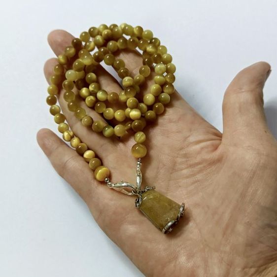 สร้อยคอ Tiger Eye Golden พร้อมจี้ไหมทอง รูปที่ 6