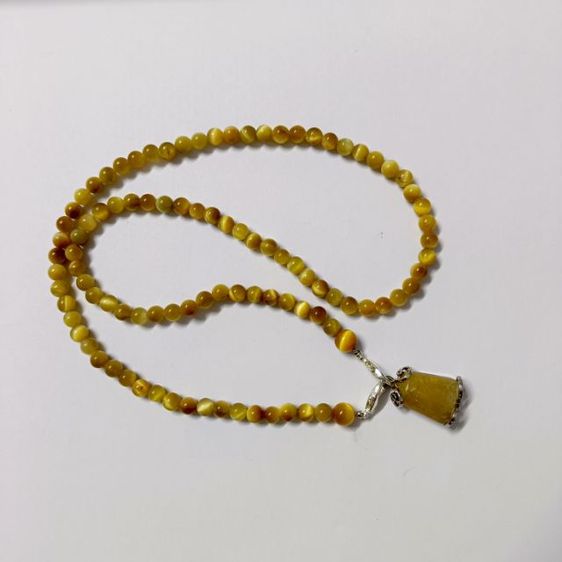 สร้อยคอ Tiger Eye Golden พร้อมจี้ไหมทอง รูปที่ 3