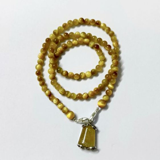 อื่นๆ สร้อยคอและจี้ สร้อยคอ Tiger Eye Golden พร้อมจี้ไหมทอง