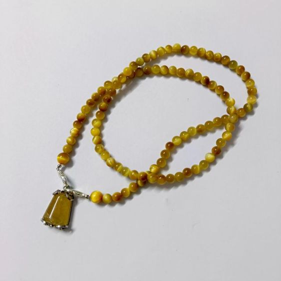 สร้อยคอ Tiger Eye Golden พร้อมจี้ไหมทอง รูปที่ 2