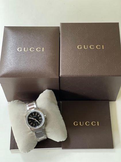 GUCCI GG2570 37 mm Black Dial Quartz Men’s Watch Swiss Watch YA142402 รูปที่ 2