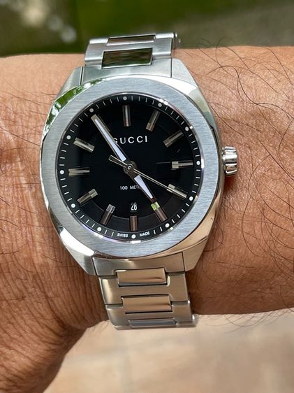 GUCCI GG2570 37 mm Black Dial Quartz Men’s Watch Swiss Watch YA142402 รูปที่ 14