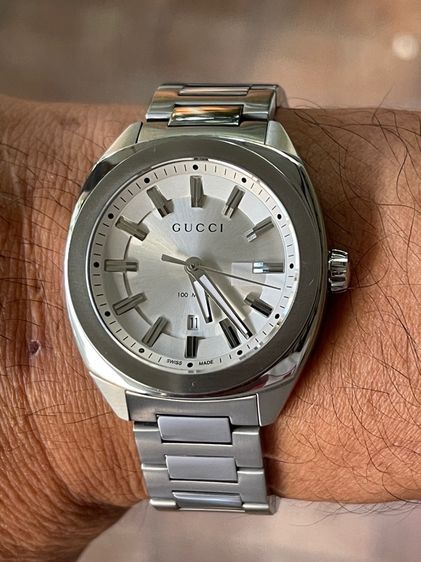 GUCCI GG2570 37 mm Silver Dial Quartz Men’s Watch Swiss Watch YA142402 รูปที่ 14