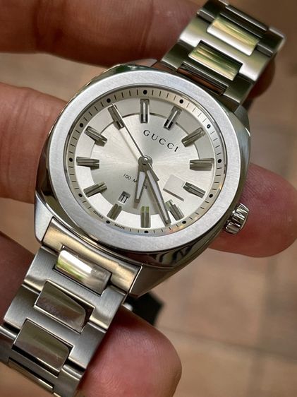GUCCI GG2570 37 mm Silver Dial Quartz Men’s Watch Swiss Watch YA142402 รูปที่ 9