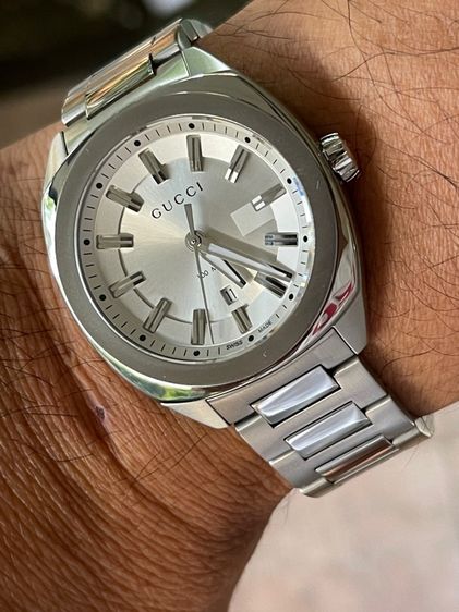 GUCCI GG2570 37 mm Silver Dial Quartz Men’s Watch Swiss Watch YA142402 รูปที่ 18