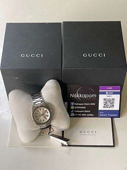 GUCCI GG2570 37 mm Silver Dial Quartz Men’s Watch Swiss Watch YA142402 รูปที่ 2
